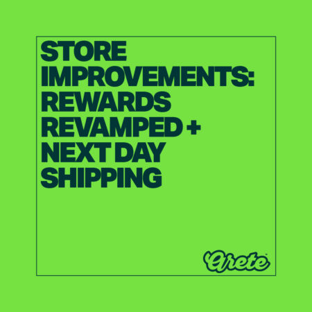 Arete is proud to announce the introduction of our latest two website improvements: The Arete Rewards experience is revamped; and the addition of UPS Next Day shipping.